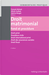 Commentaire pratique Droit matrimonial