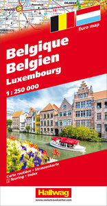 Belgien / Luxemburg Strassenkarte 1:250 000. 1:250'000