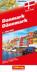 Hallwag Strassenkarte Dänemark 1:300.000. 1:300'000