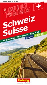 Hallwag Touring Strassenatlas Schweiz. 1:250'000