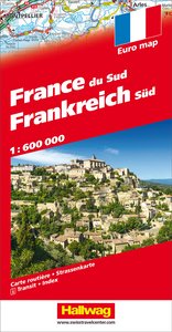 Hallwag Strassenkarte Frankreich Süd 1:600.000. 1:600'000