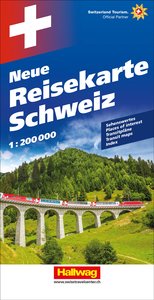 Hallwag Strassenkarte Neue Reisekarte Schweiz 1:200.000. 1:200'000