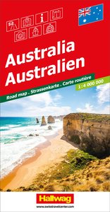 Hallwag Strassenkarte Australien 1:4 Mio. 1:4'000'000