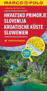 MARCO POLO Regionalkarte Kroatische Küste, Slowenien 1:300.000. 1:300'000