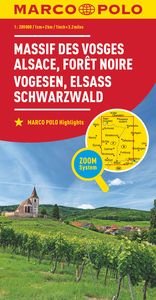 MARCO POLO Regionalkarte Vogesen, Elsass, Schwarzwald 1:200.000. 1:200'000