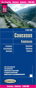 Reise Know-How Landkarte Kaukasus / Caucasus (1:650.000) : Armenien, Aserbaidschan, Georgien. 1:650'000