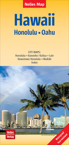 Nelles Map Landkarte Hawaii : Honolulu, Oahu. 1:150'000