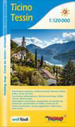 Ticino / Tessin Urlaubskarte. 1:120'000