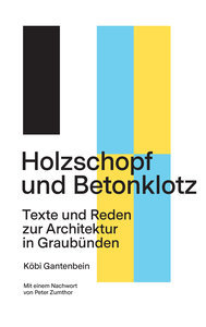 Holzschopf und Betonklotz