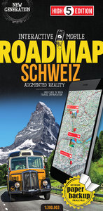 Strassenkarte Schweiz. 1:300'000