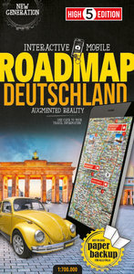 Strassenkarte Deutschland. 1:700'000