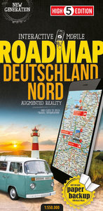 Strassenkarte Deutschland Nord. 1:550'000