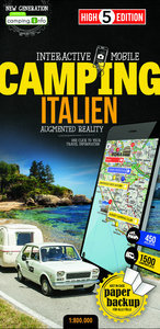 Campingkarte Italien. 1:800'000