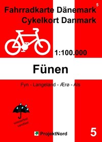 5 Fahrradkarte Dänemark / Cykelkort Danmark 1:100.000 - Fünen. 1:100'000