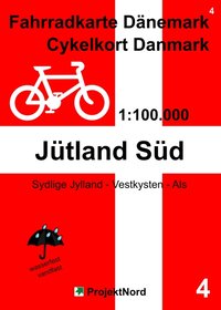 4 Fahrradkarte Dänemark / Cykelkort Danmark 1:100.000 - Jütland Süd. 1:100'000