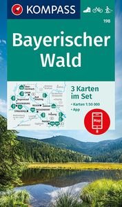 KOMPASS Wanderkarte 198 Bayerischer Wald. 1:50'000