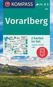 KOMPASS Wanderkarten-Set 292 Vorarlberg (2 Karten) 1:50.000. 1:50'000