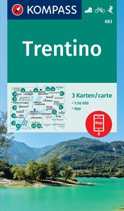 KOMPASS Wanderkarten-Set 683 Trentino (3 Karten) 1:50.000. 1:50'000